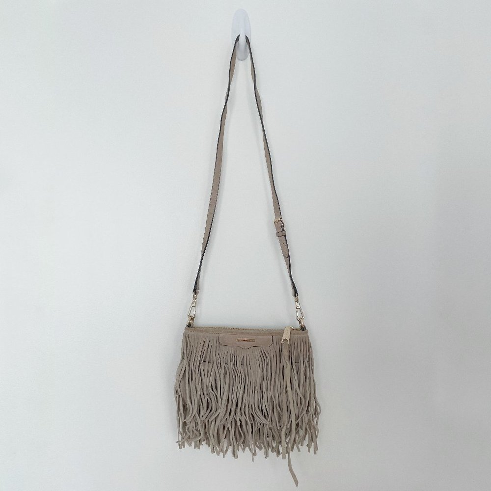 Rebecca Minkoff Suede Fringe Crossbody Bag
